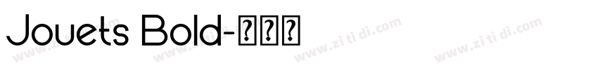 Jouets Bold字体转换